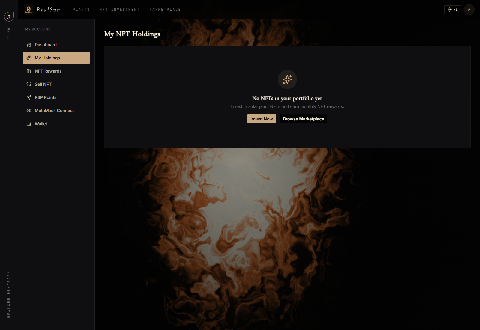 RealSun holdings screenshot