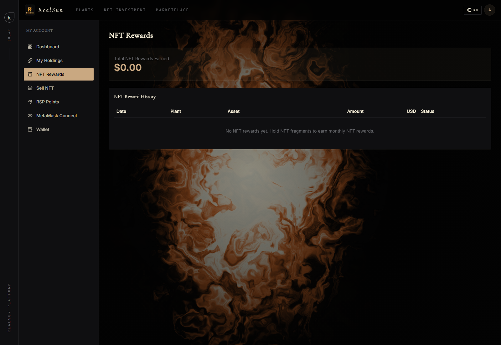 RealSun rewards screenshot